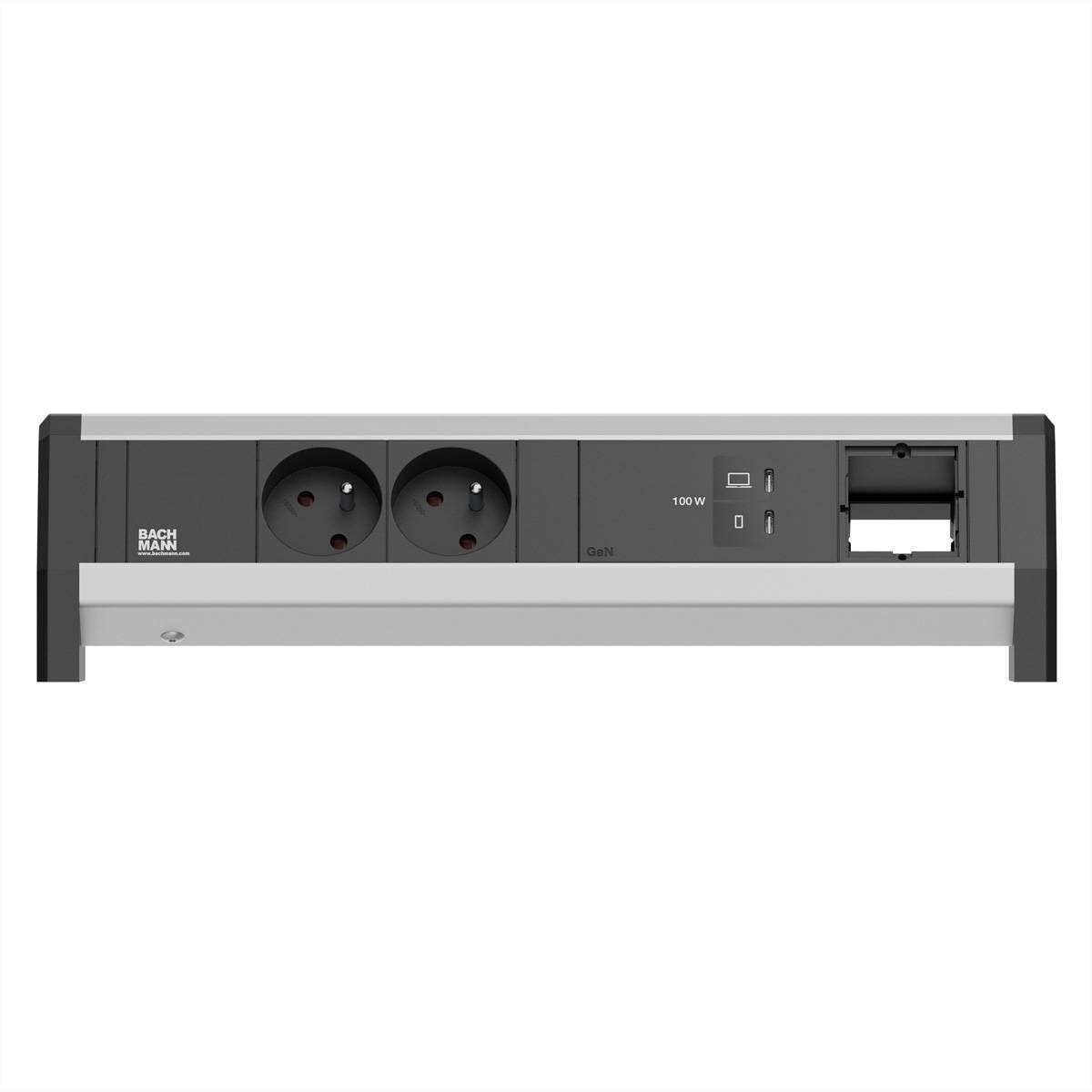 BACHMANN DESK 2xUTE 1xUSB C/C 100W, 1xCM