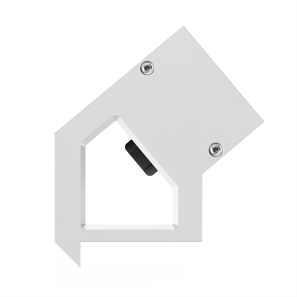 Bachmann DESK2 ALU WHITE 2xCH 90° BM0022103