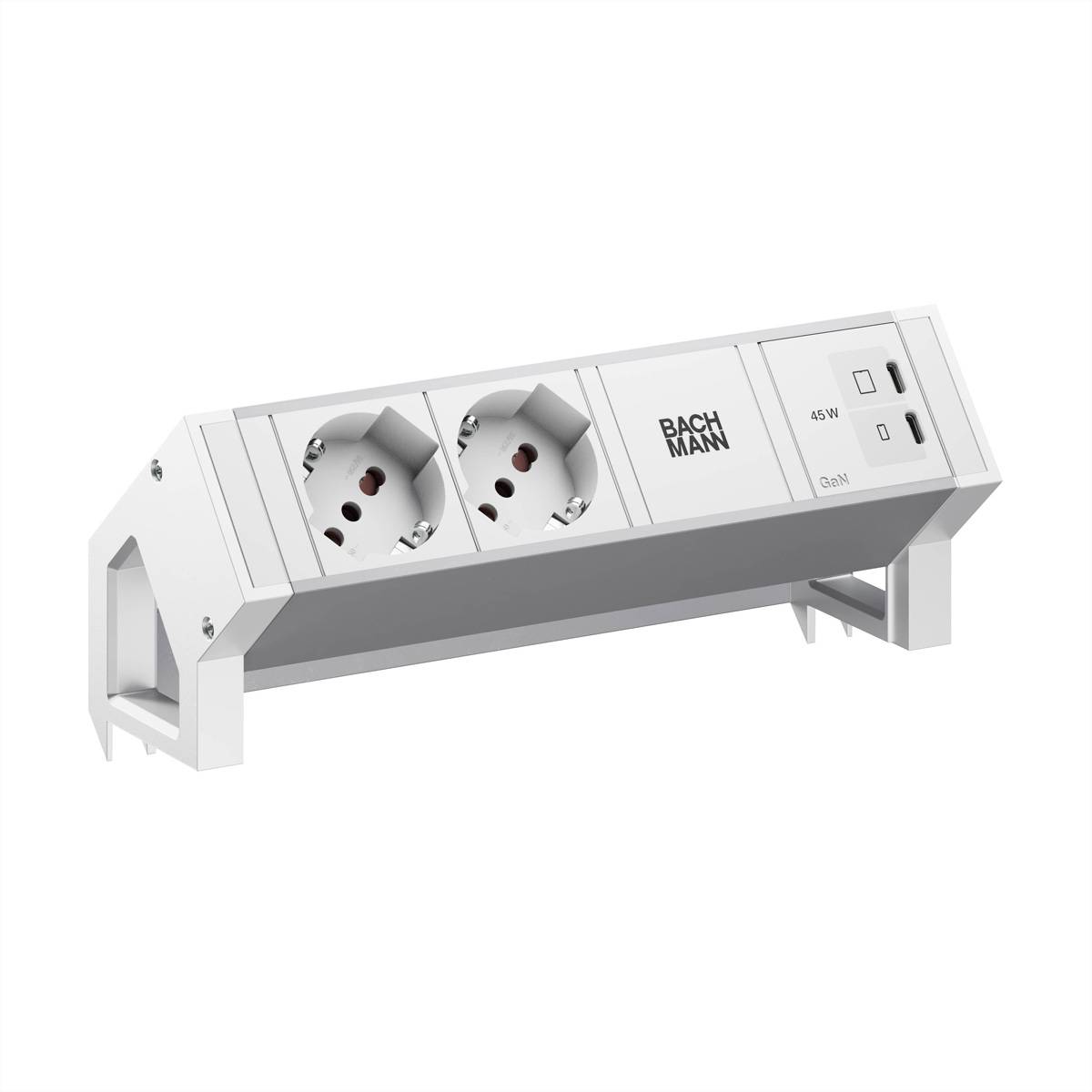 Bachmann DESK2 ALU WHITE 2xP40 BM0022115