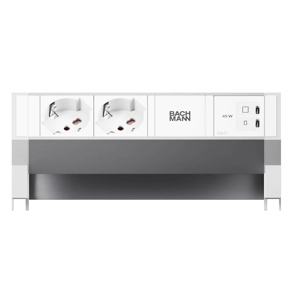 Bachmann DESK2 ALU WHITE 2xP40 BM0022115