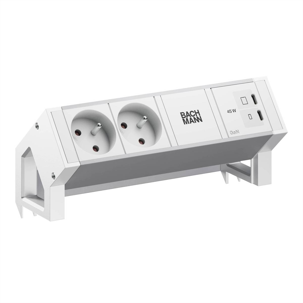 Bachmann DESK2 ALU WHITE 2xUTE BM0022085