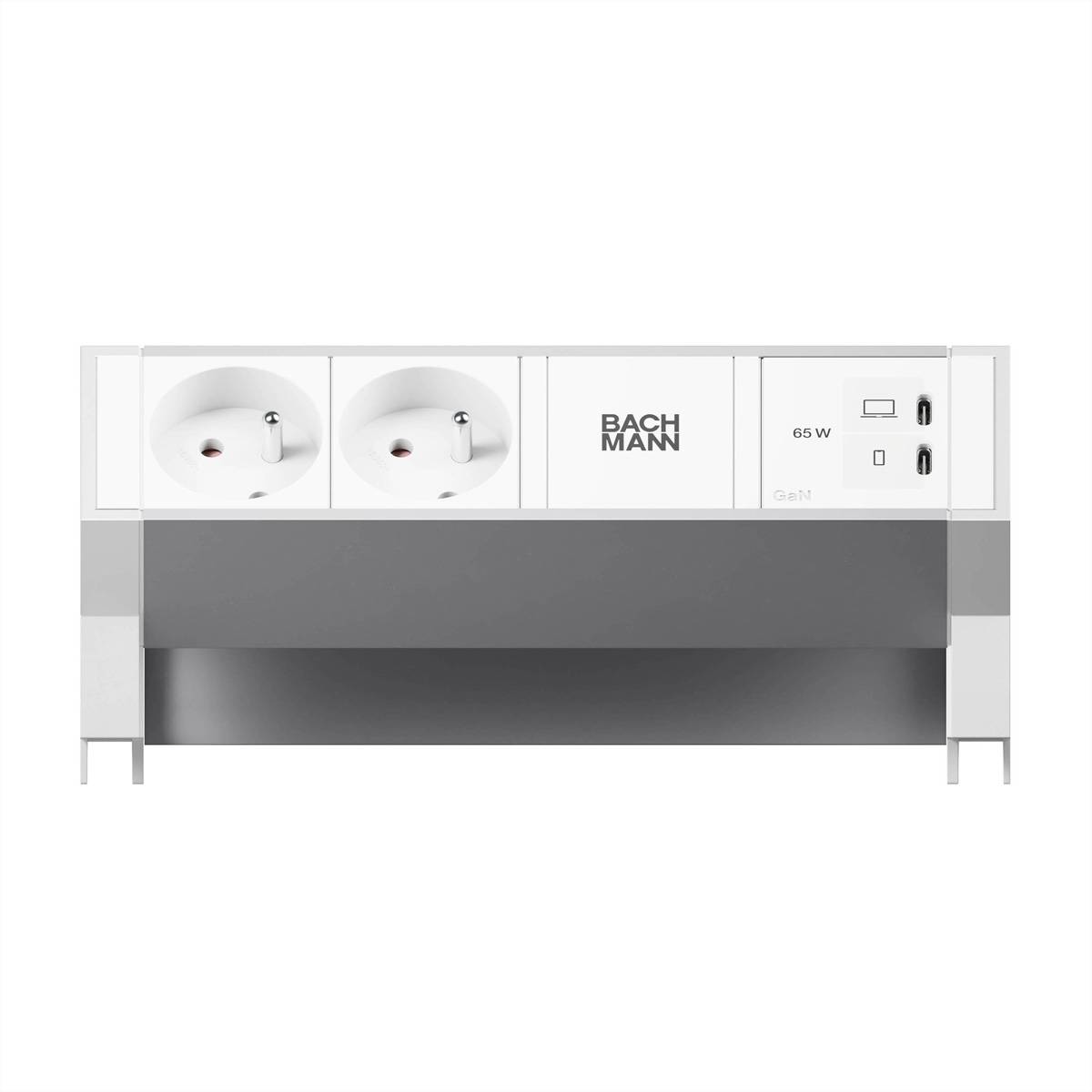 Bachmann DESK2 ALU WHITE 2xUTE BM0022086