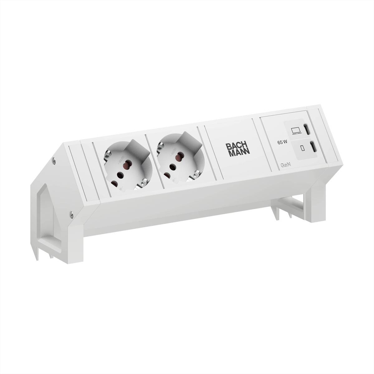 Bachmann DESK2 white 2xP40 1xUSB BM0022114