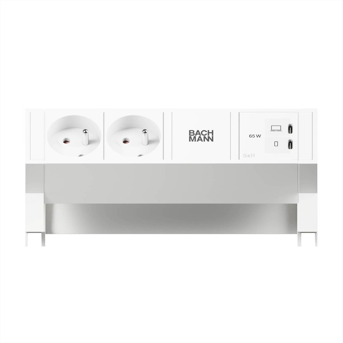 Bachmann DESK2 white 2xUTE 1xUSB BM0022083
