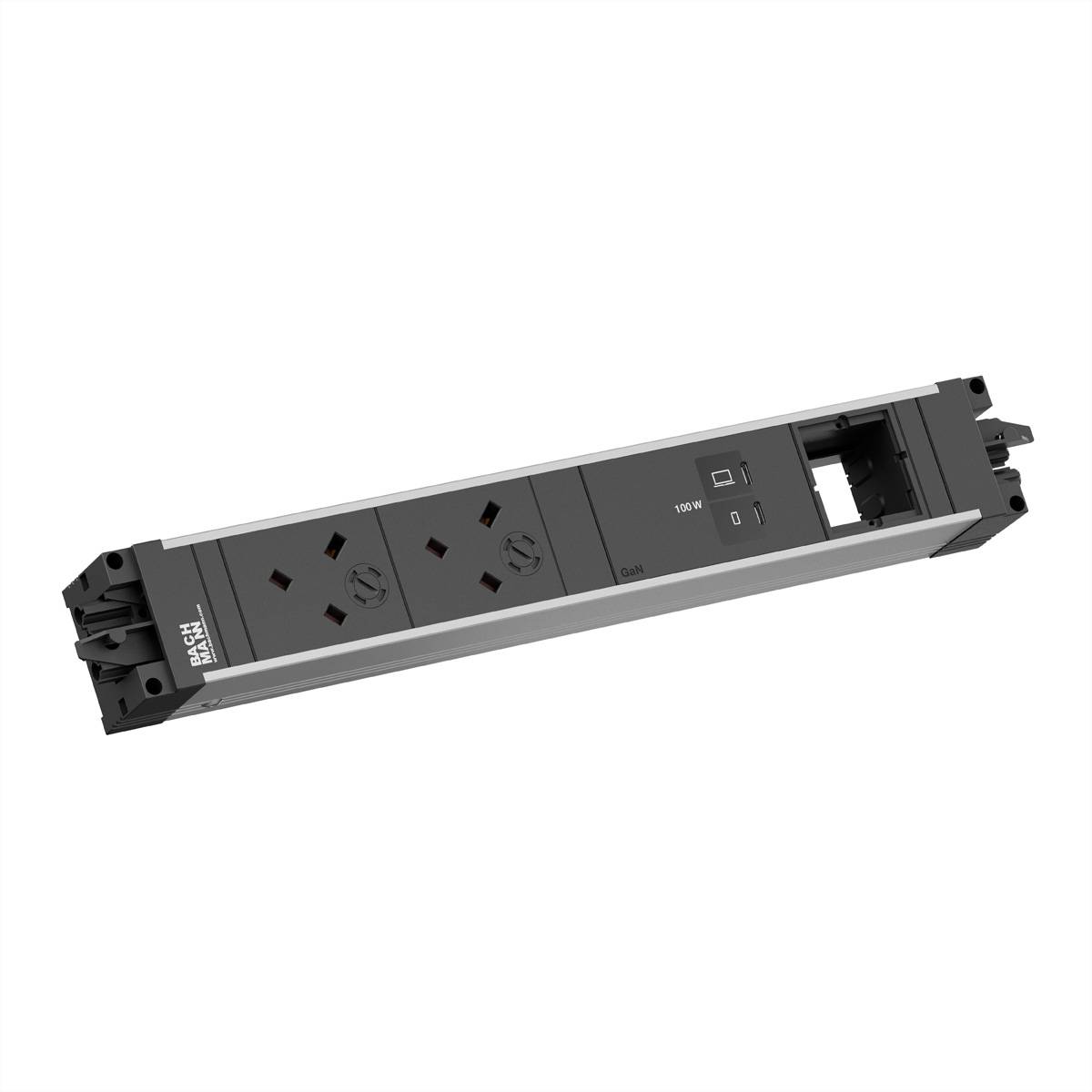 Bachmann STEP ALU 2xUK 1xUSB BM0023836