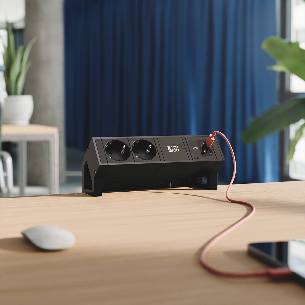 Bachmann DESK2 2xCEE7/3 1xUSB C/C BM0022036