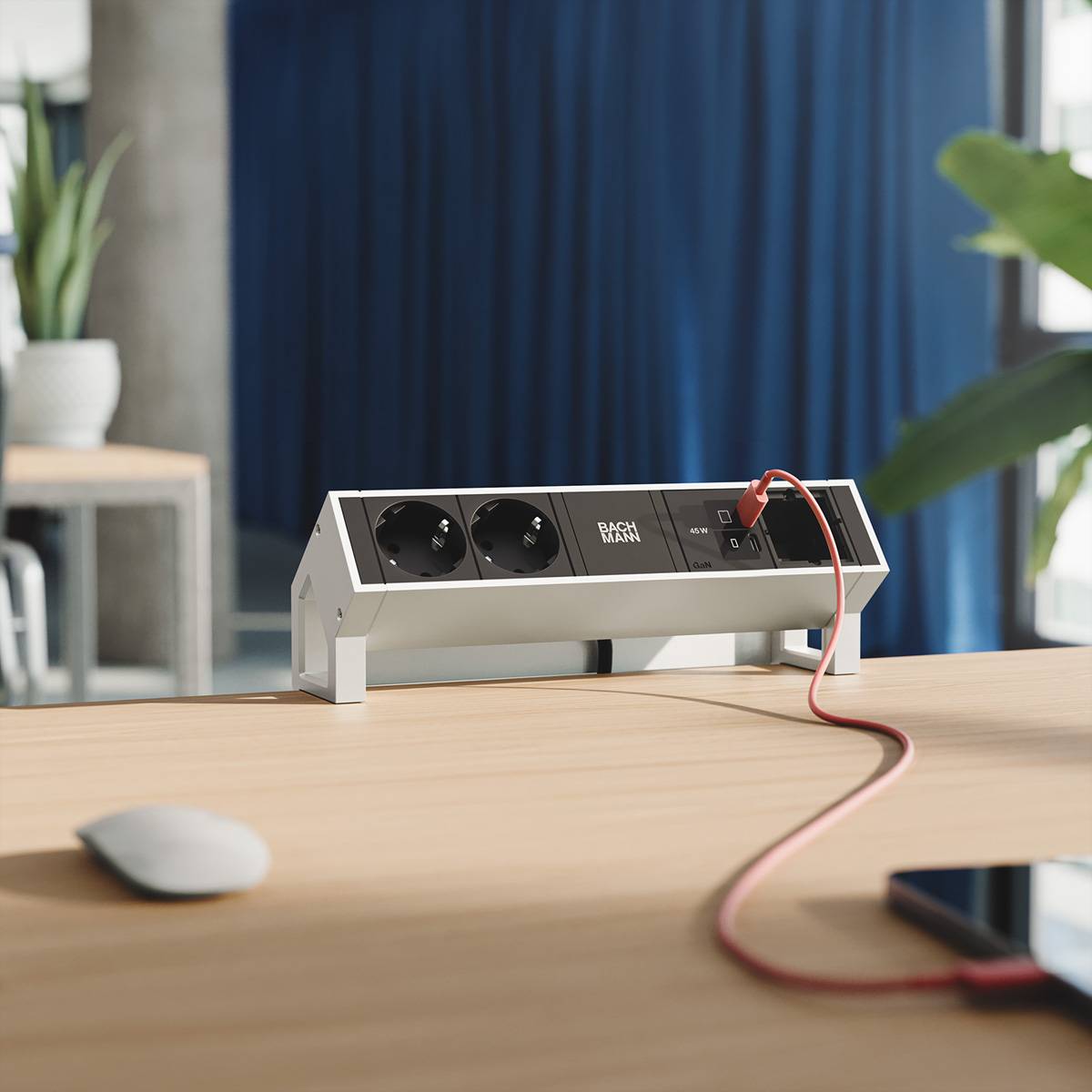 Bachmann DESK2 2xCEE7/3 1xUSB C/C BM0024218
