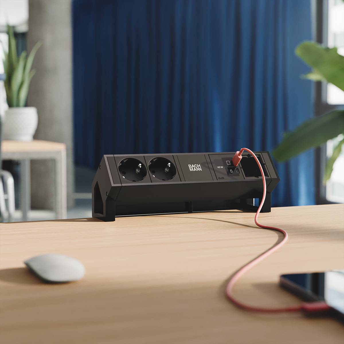 Bachmann DESK2 2xCEE7/3 1xUSB C/C BM0024217