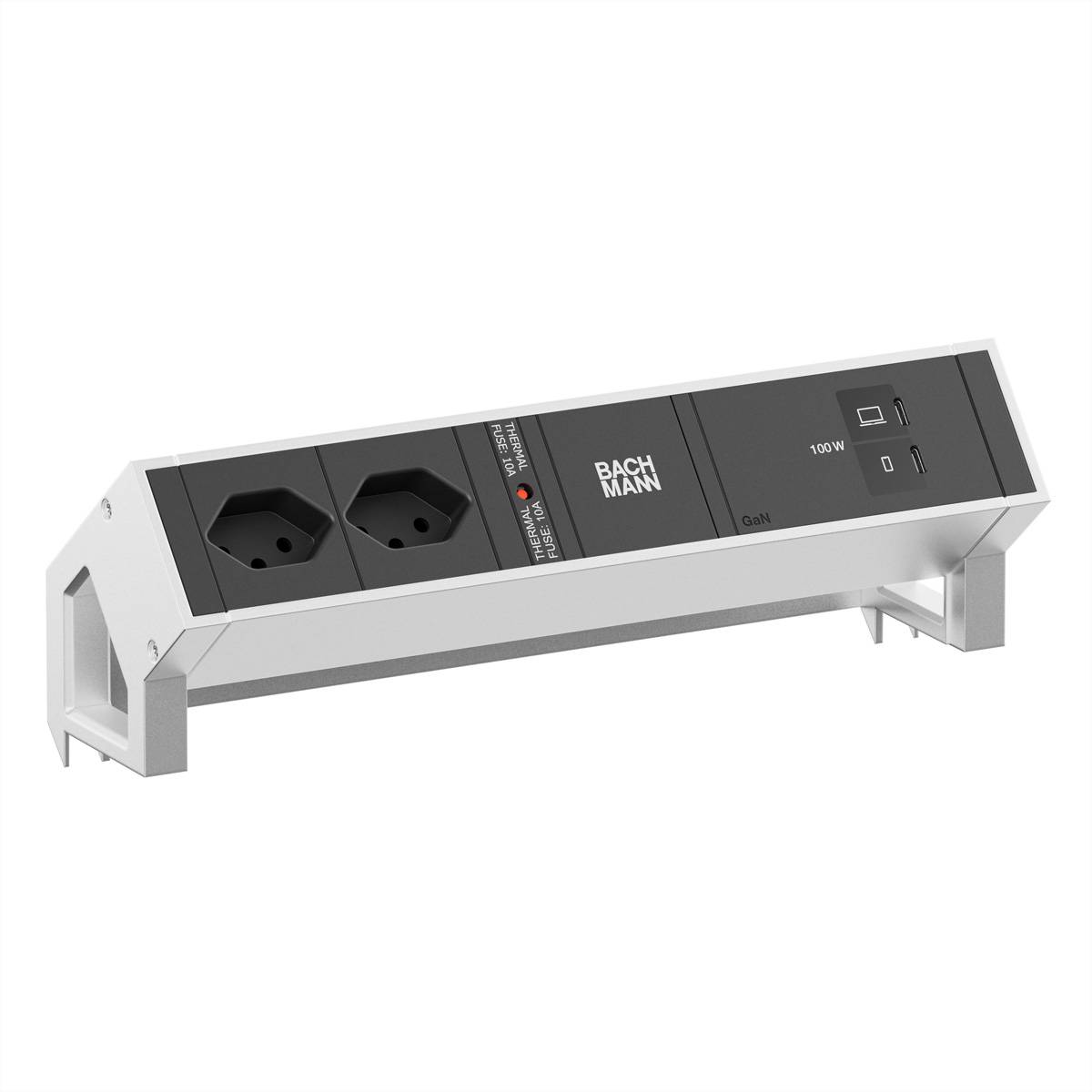 Bachmann DESK2 2xCH 90° 1xUSB C/C BM0022096