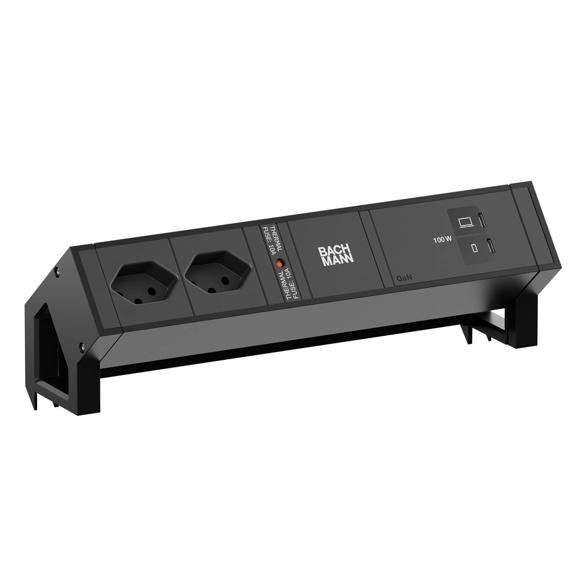 Bachmann DESK2 2xCH 90° 1xUSB C/C BM0022099