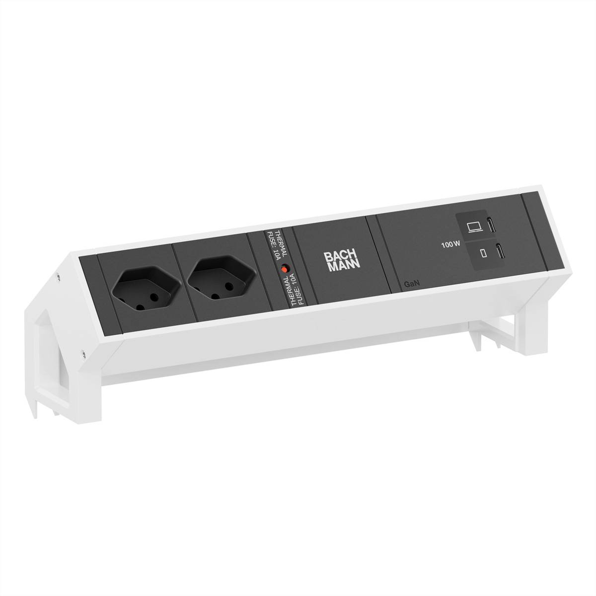Bachmann DESK2 2xCH 90° 1xUSB C/C BM0022093