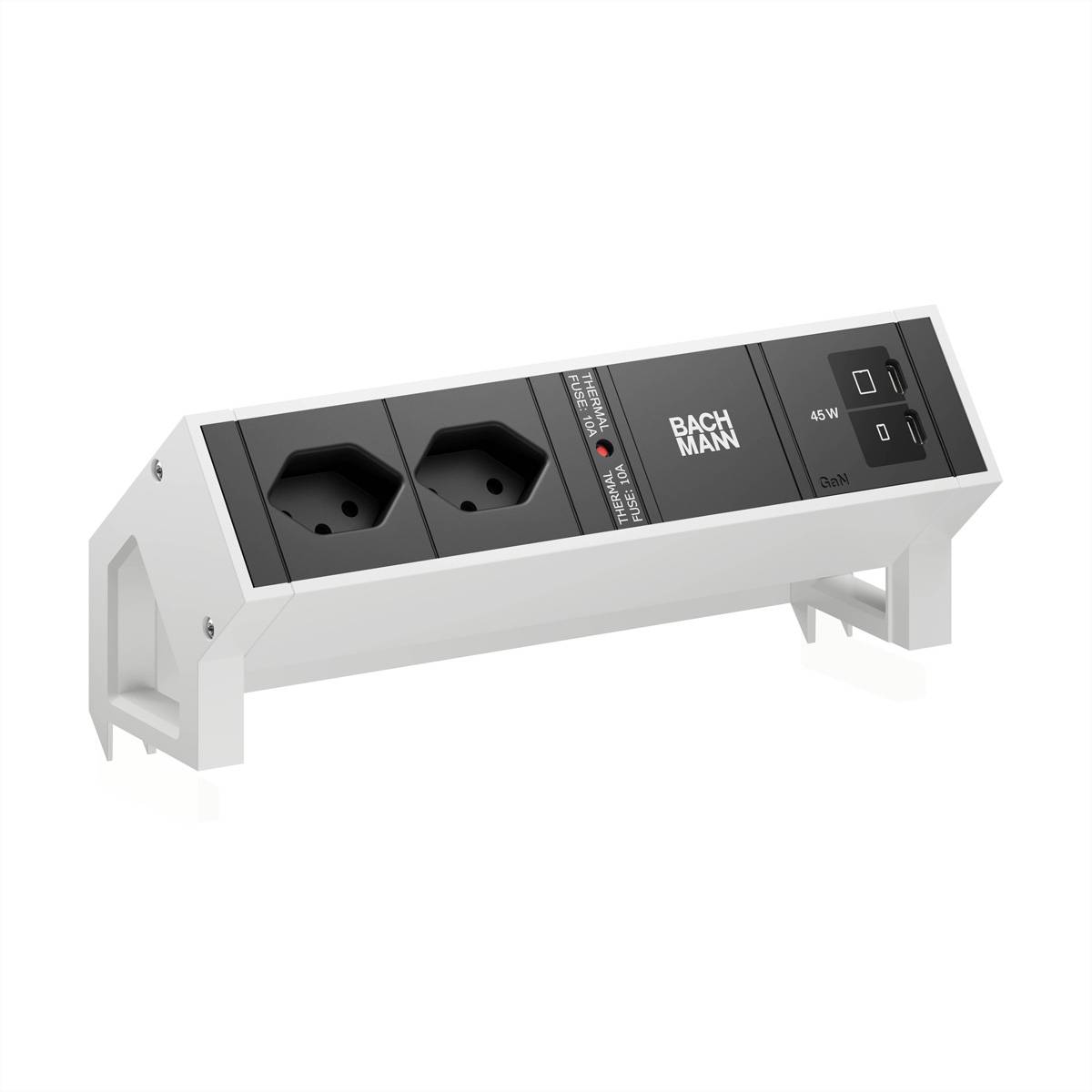 Bachmann DESK2 2xCH 90° 1xUSB C/C BM0022091