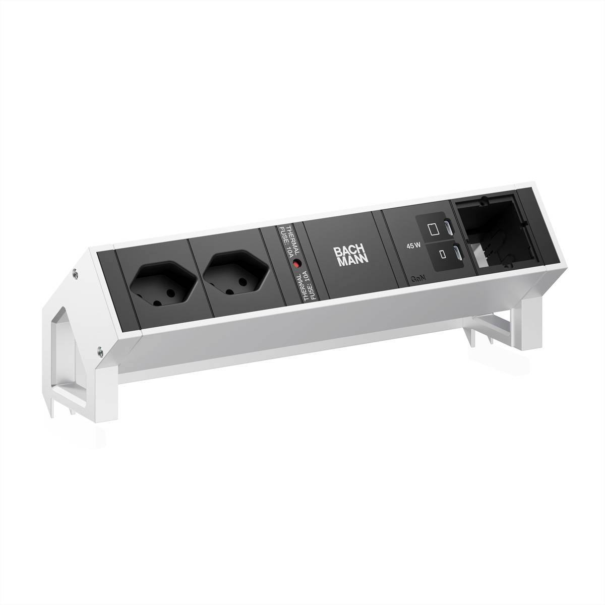 Bachmann DESK2 2xCH 90° 1xUSB C/C BM0022094