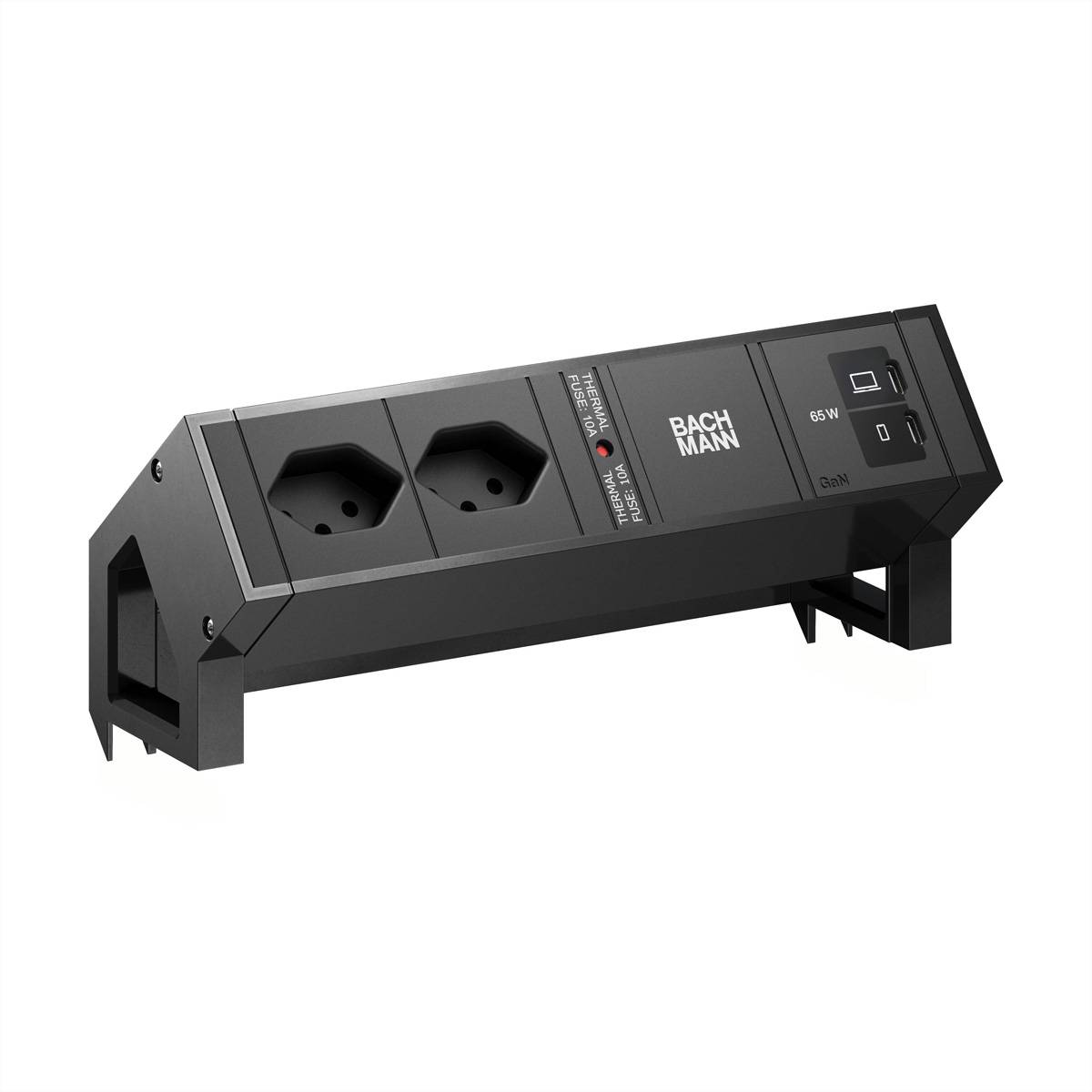 Bachmann DESK2 2xCH 90° 1xUSB C/C BM0022098