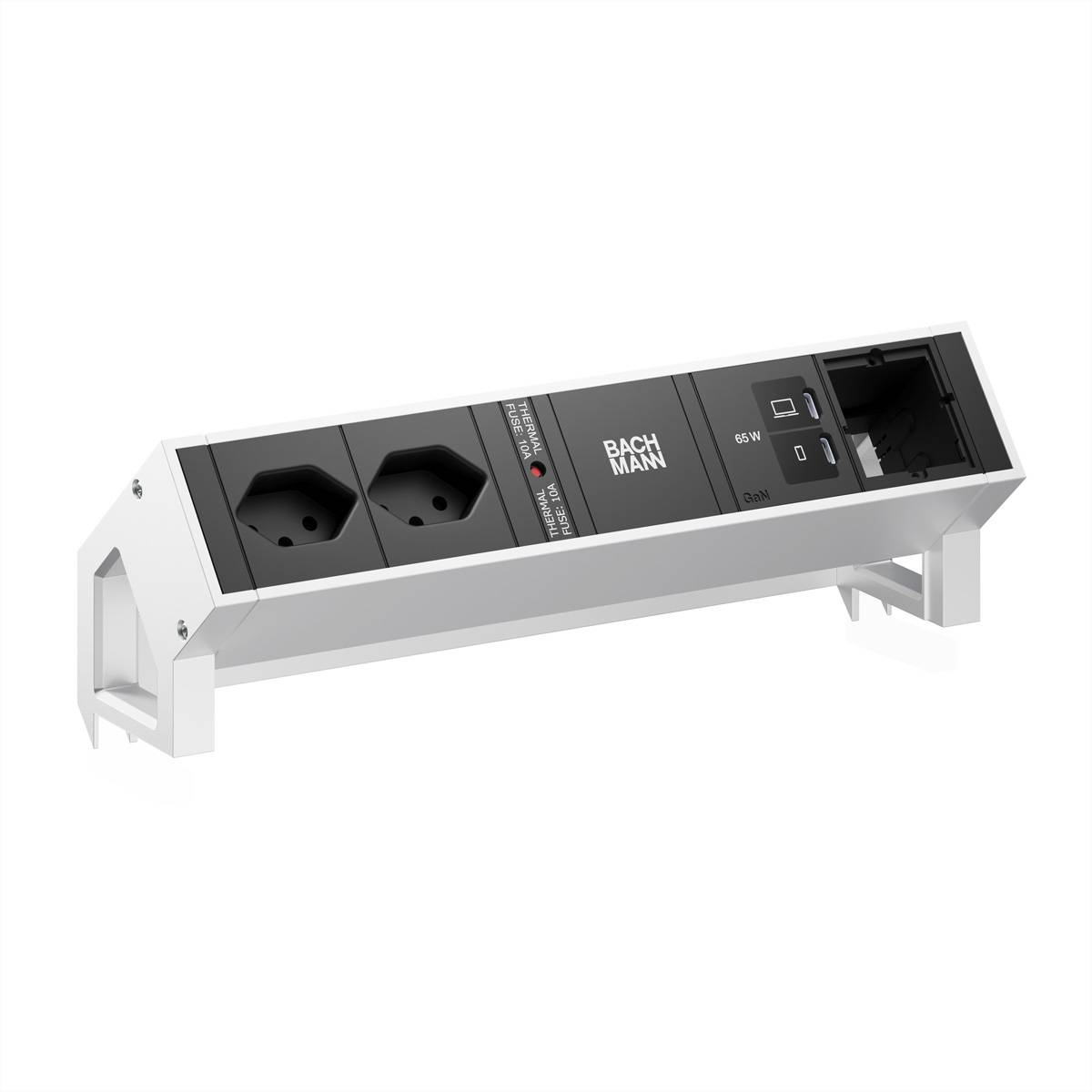 Bachmann DESK2 2xCH 90° 1xUSB C/C BM0022095