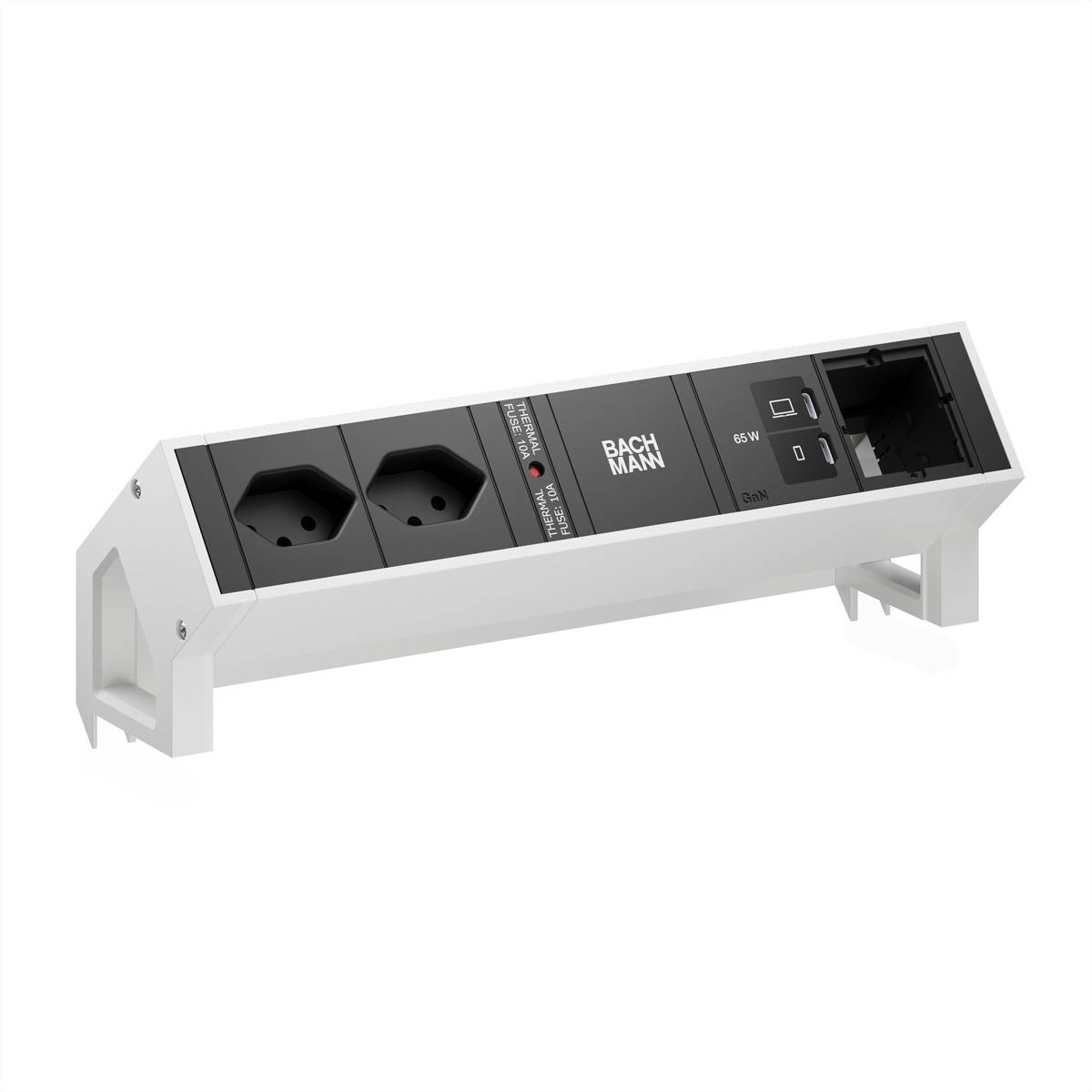 Bachmann DESK2 2xCH 90° 1xUSB C/C BM0024282