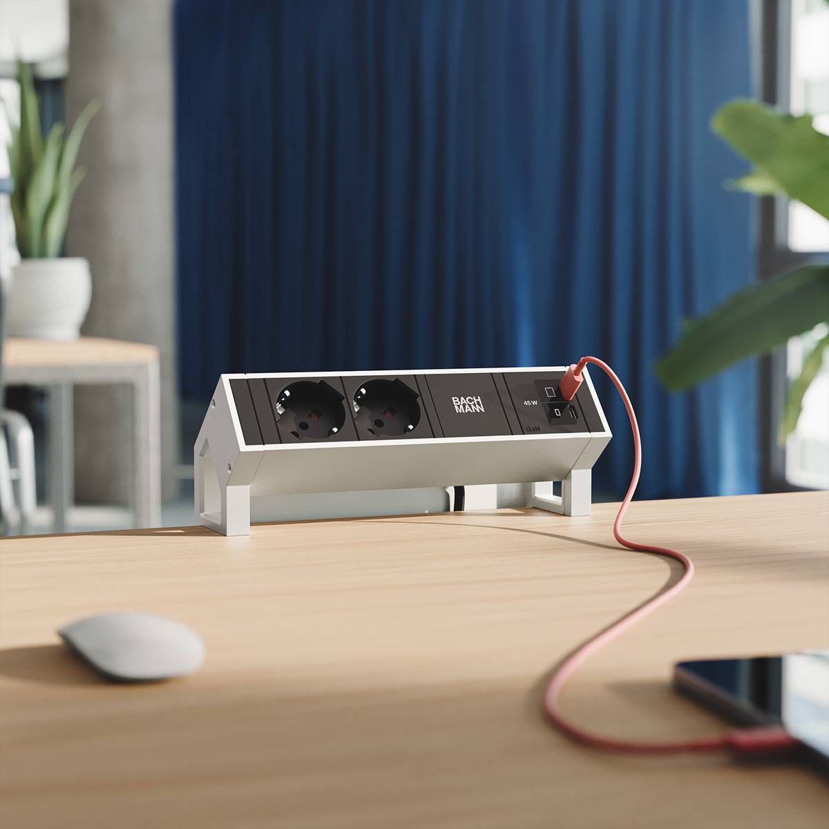 Bachmann DESK2 2xP40 1xUSB BM0022109