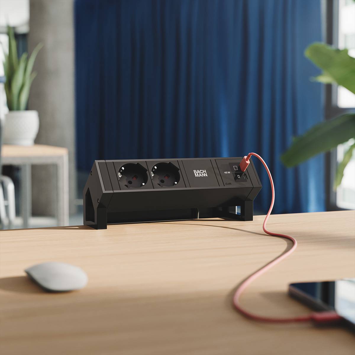 Bachmann DESK2 2xP40 1xUSB C/C BM0022111