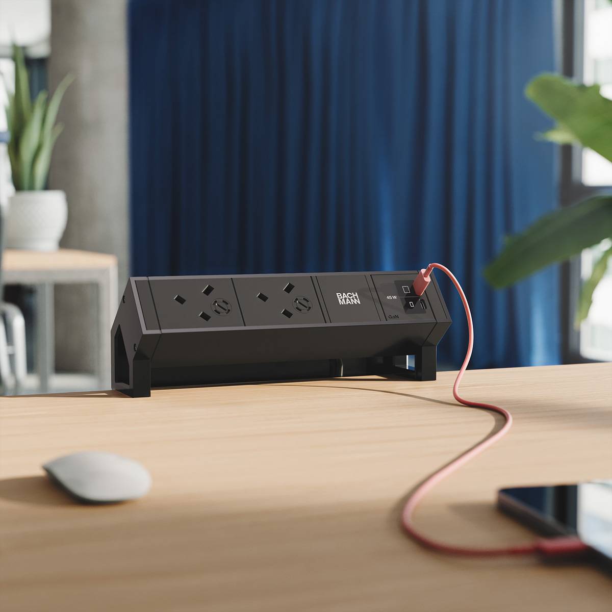 Bachmann DESK2 2xUK 1xUSB C/C BM0022054