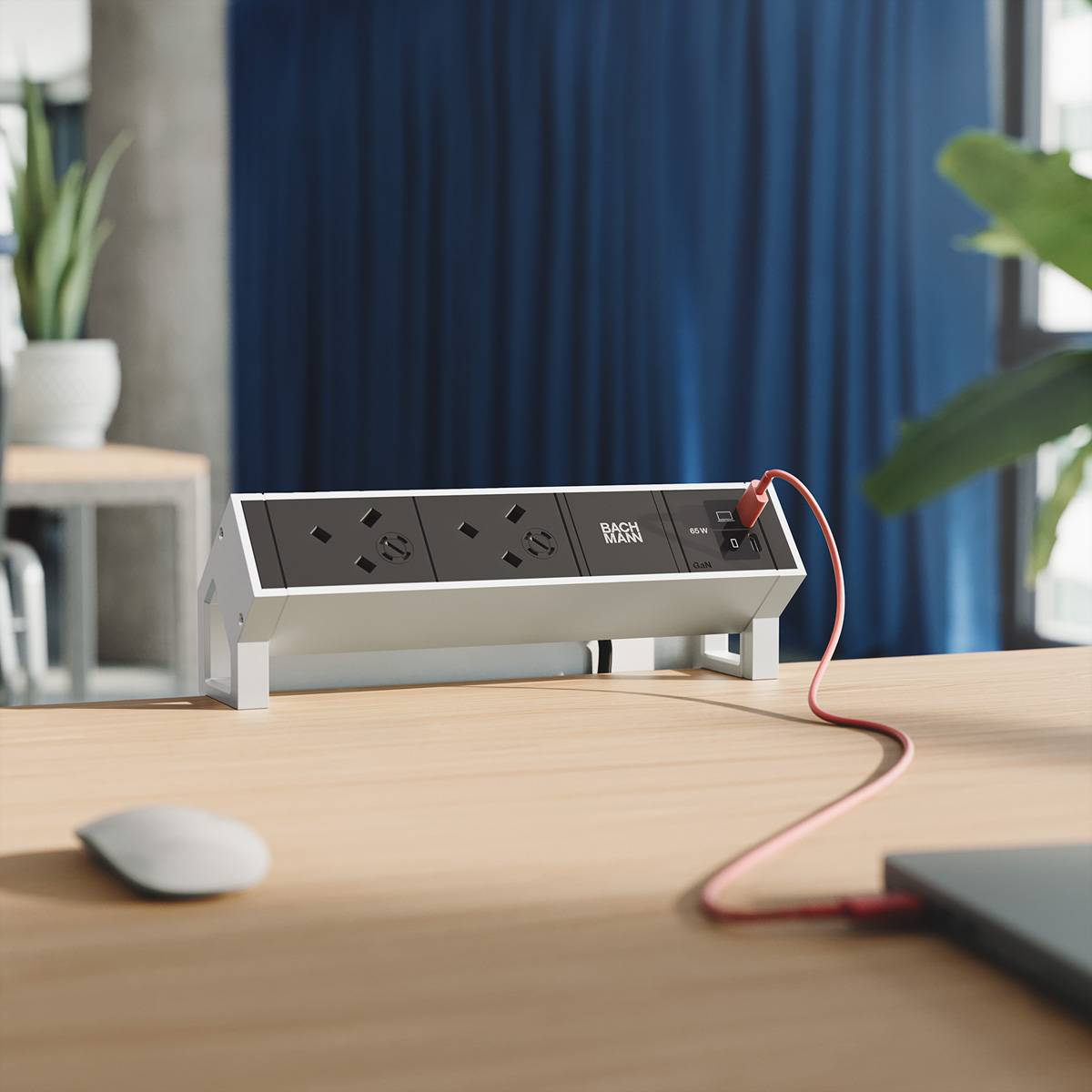 Bachmann DESK2 2xUK 1xUSB BM0022052