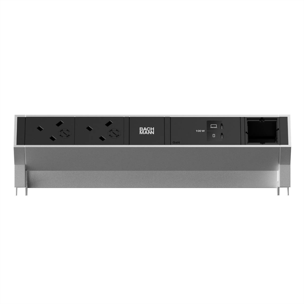 Bachmann DESK2 2xUK 45° 3,15A 1xUSB BM0023746
