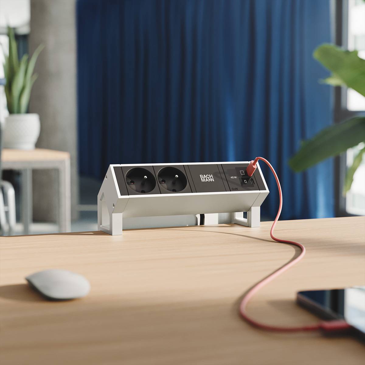 Bachmann DESK2 2xUTE 1xUSB BM0022073