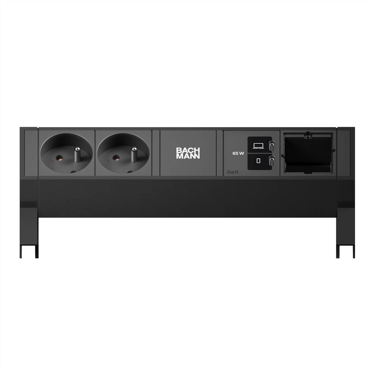 Bachmann DESK2 2xUTE 1xUSB C/C 65W BM0024283