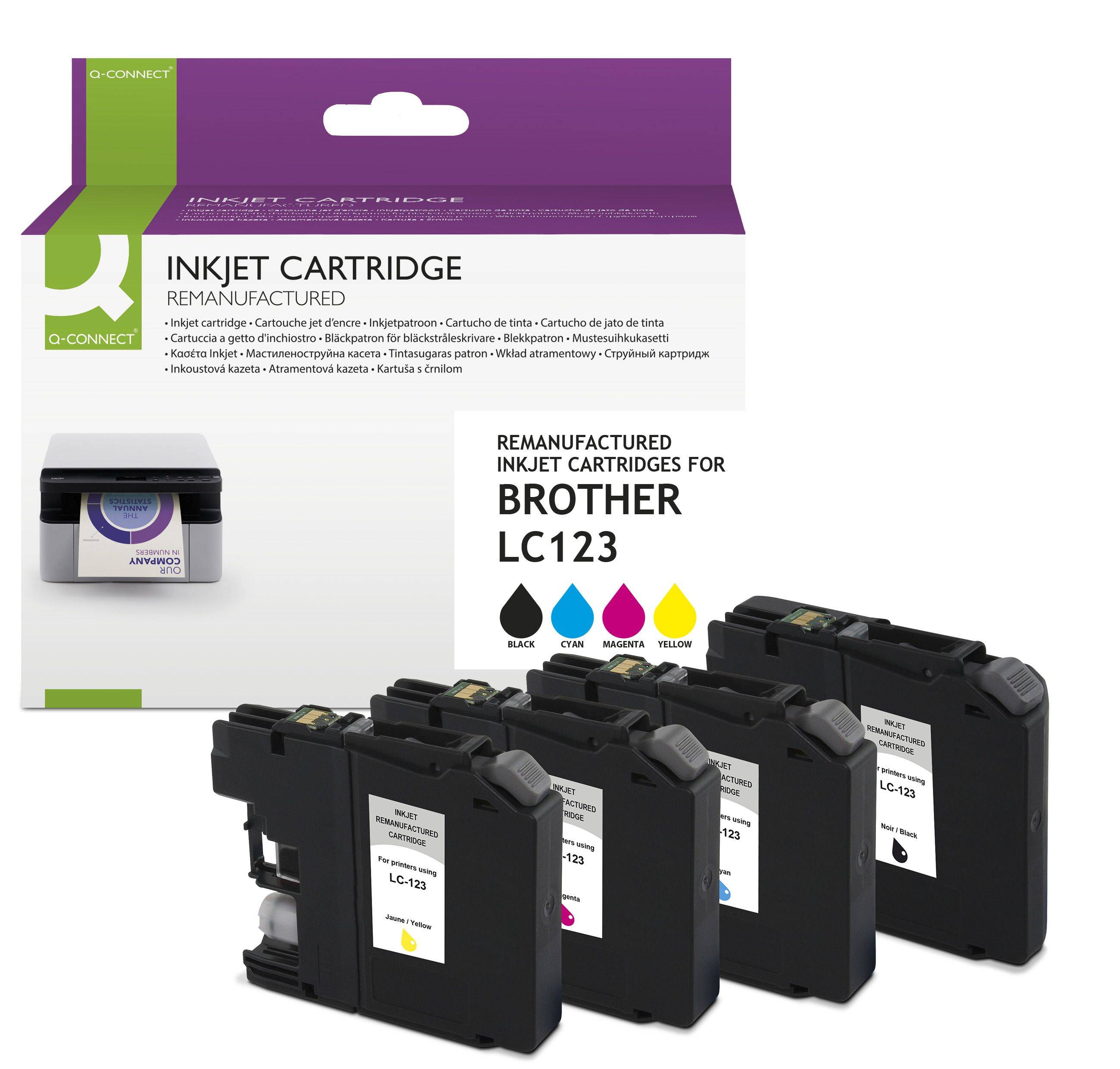 Q-CONNECT KF14250 Alternativ Q-Connect Tintenpatrone MultiPack Bk,C,M,Y (KF14250)