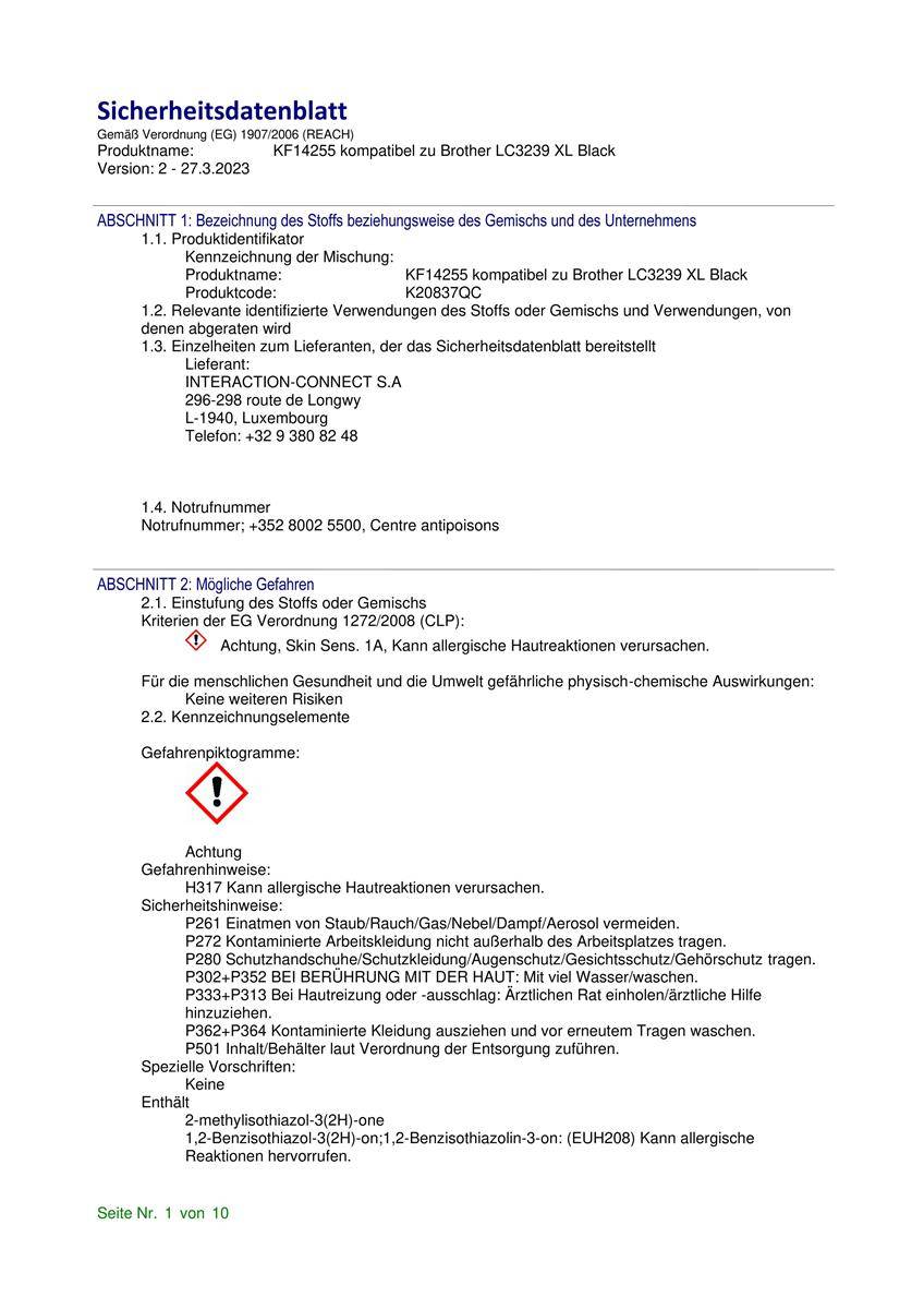 Q-CONNECT KF14255 Alternativ Q-Connect Tintenpatrone schwarz (KF14255)