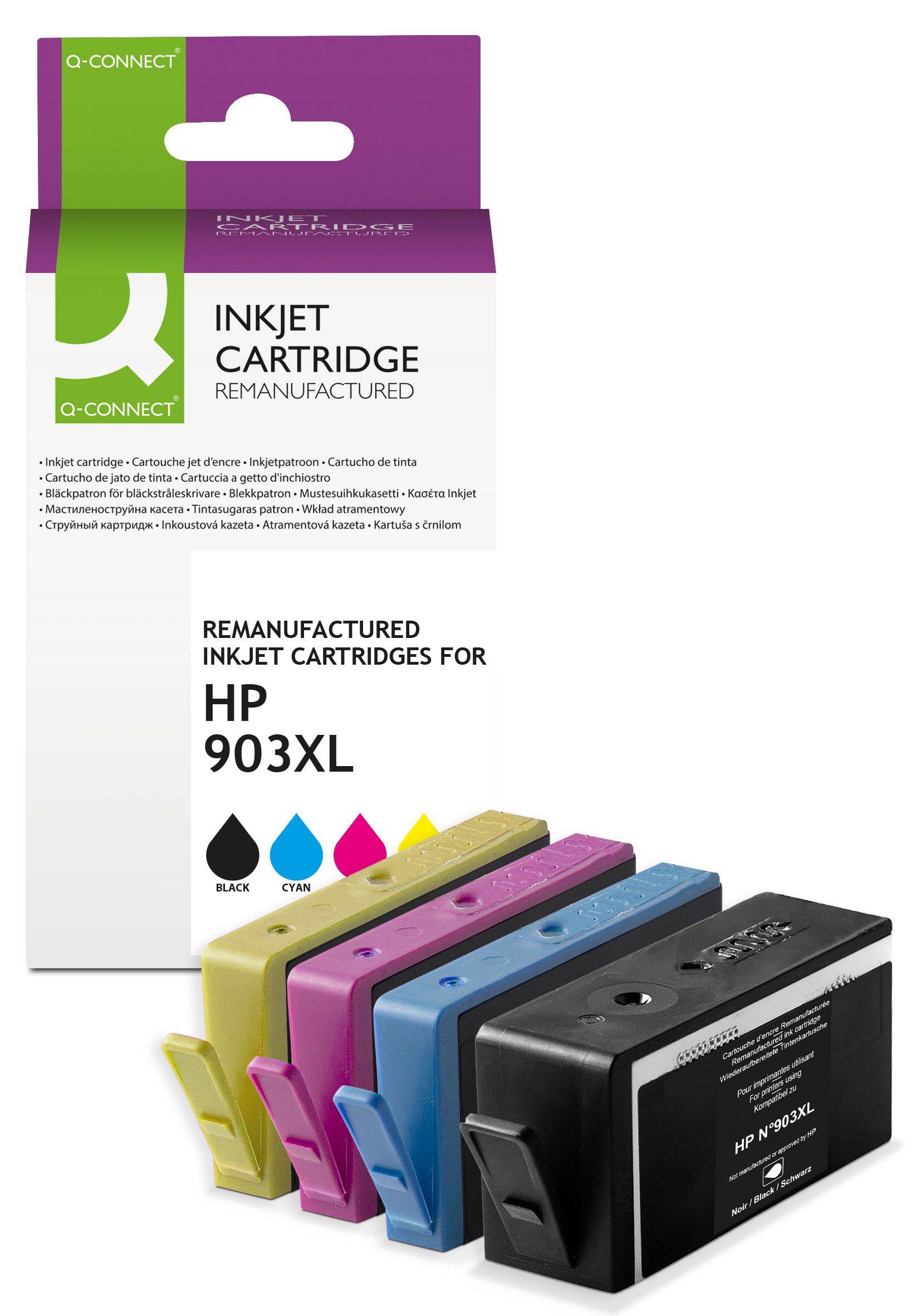 Q-CONNECT KF13989 Alternativ Q-Connect Tintenpatrone MultiPack Bk,C,M,Y (KF13989)