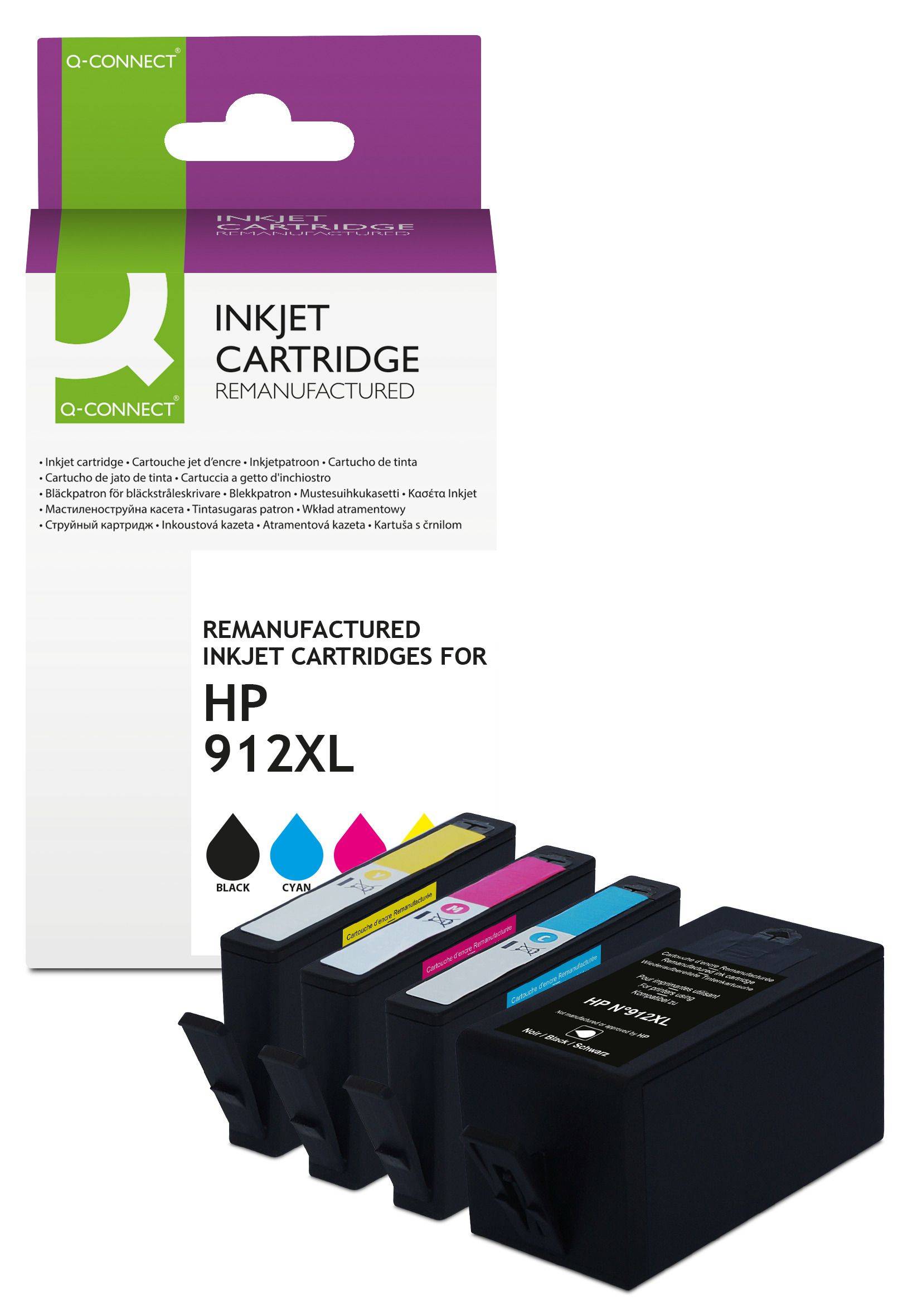 Q-CONNECT KF13991 Alternativ Q-Connect Tintenpatrone MultiPack Bk,C,M,Y (KF13991)