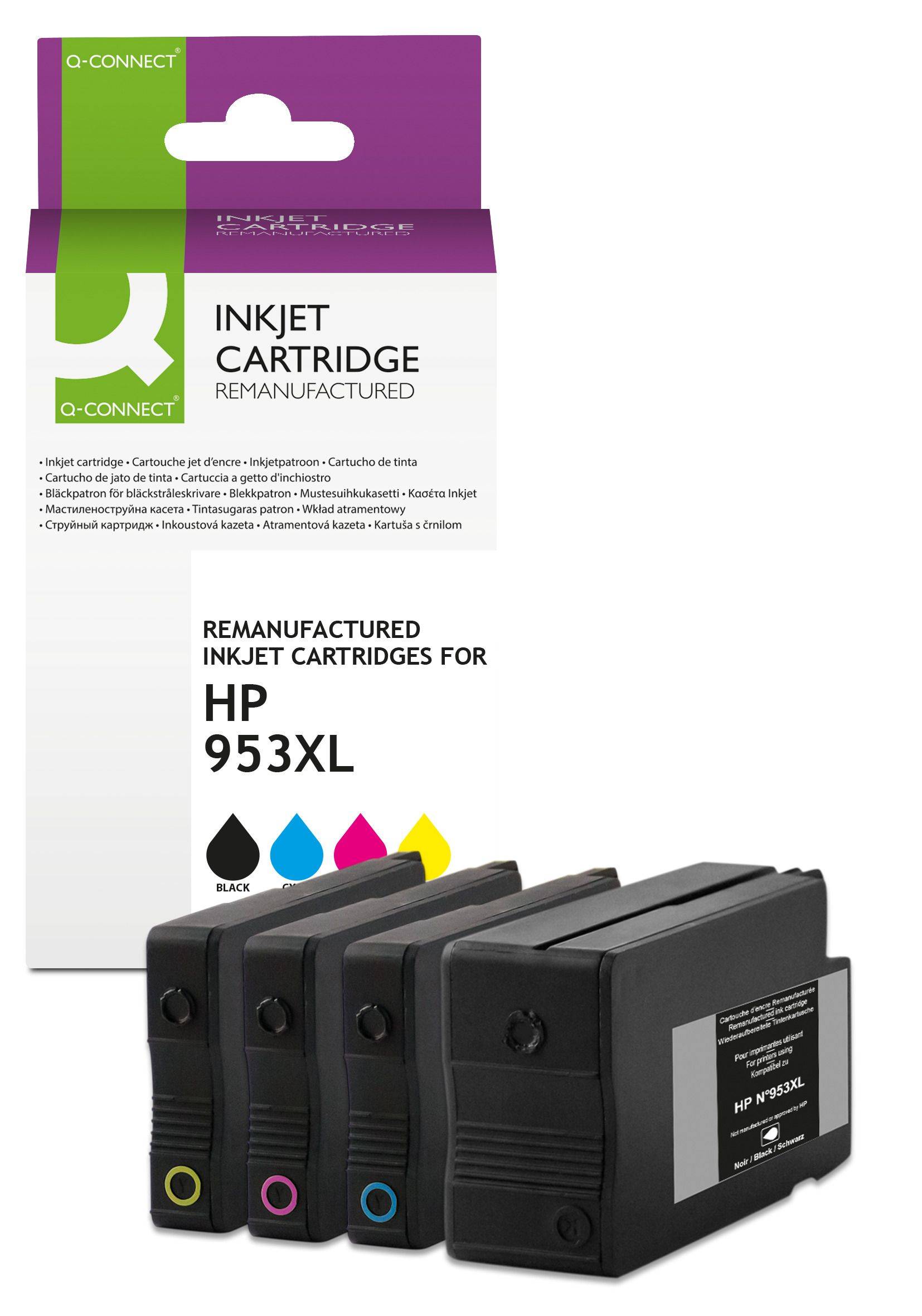 Q-CONNECT KF13995 Alternativ Q-Connect Tintenpatrone MultiPack Bk,C,M,Y (KF13995)