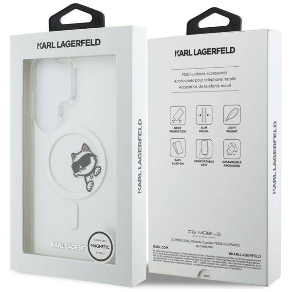 Hülle Karl Lagerfeld Galaxy S26 Ultra transparent MagSafe Katze Choupette Logo