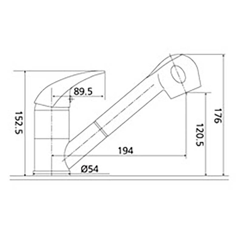 Beitz & Walz AqvaBasic II Spültisch-Ehm. m. Geschirrbrause chrom