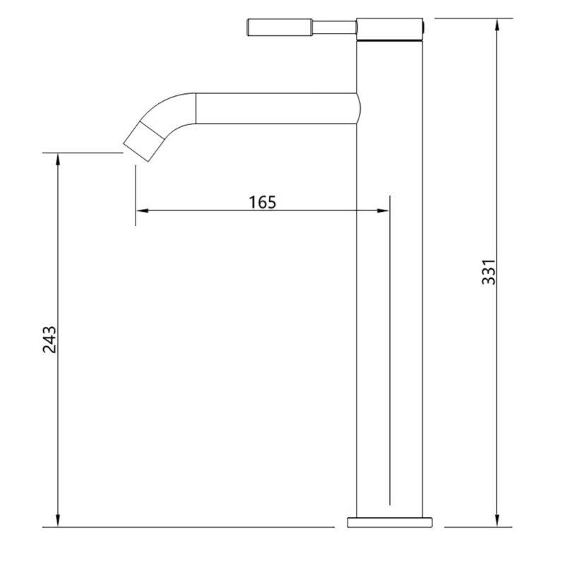 Beitz & Walz Aqvadesign Waschtisch-Ehm./ hohe Ausführung / rund / neu / c