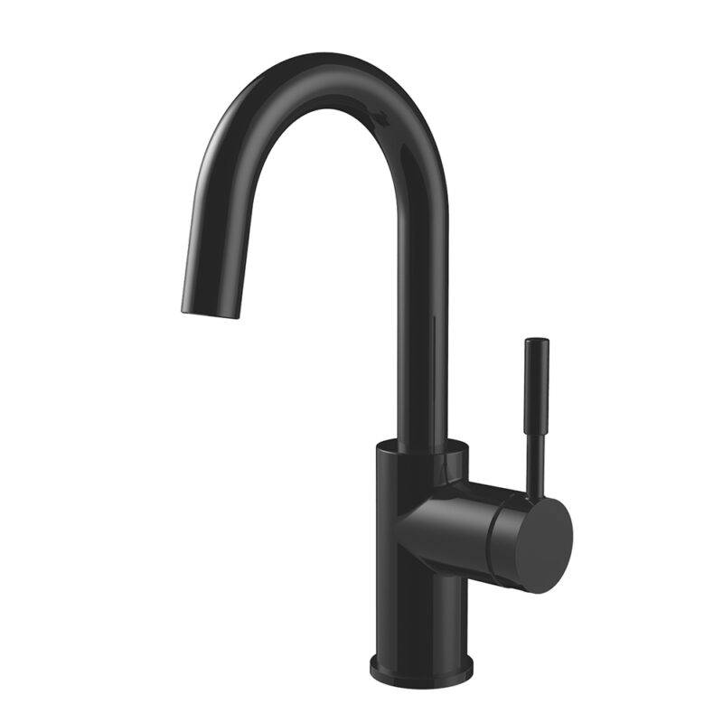 Beitz & Walz AQVADESIGN Waschtisch-Ehm. Hebel seitlich schwarz/ neu