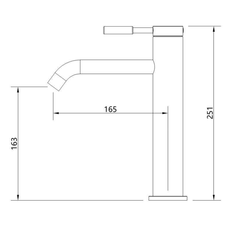 Beitz & Walz Aqvadesign Waschtisch-Ehm./ medium Ausf / rund / schwarz