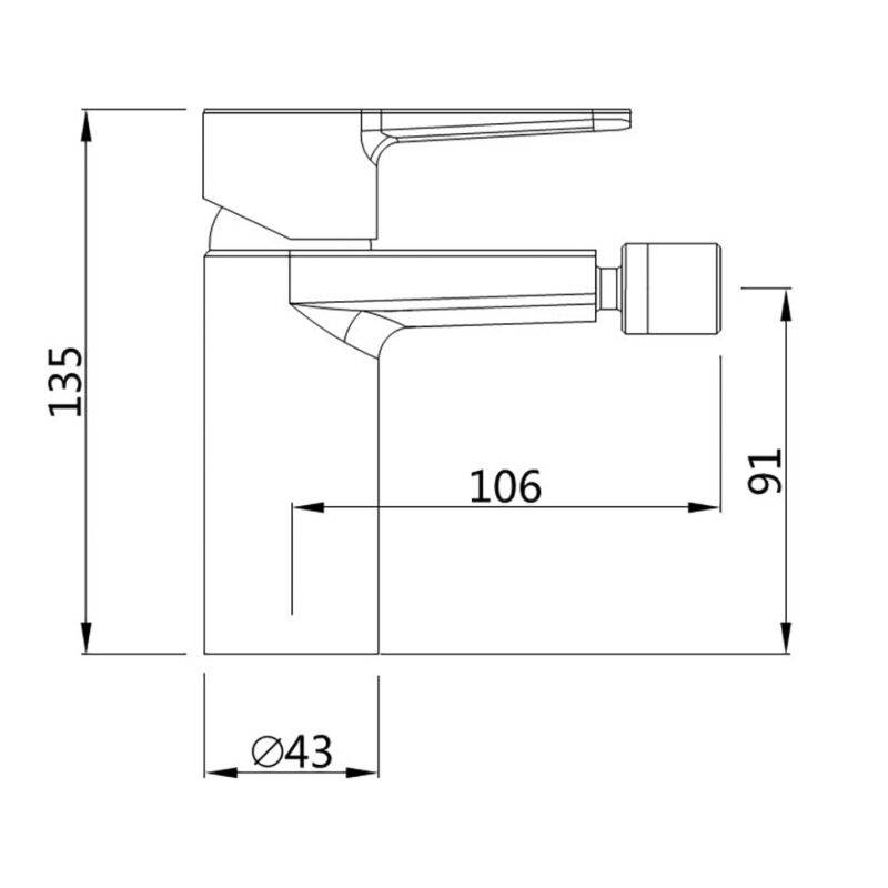 Beitz & Walz AqvaBasic III Bidet-Ehm. chrom