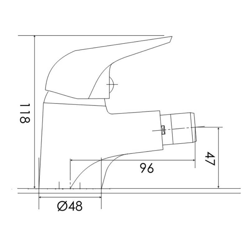 Beitz & Walz AqvaBasic II Bidet-Ehm. chrom