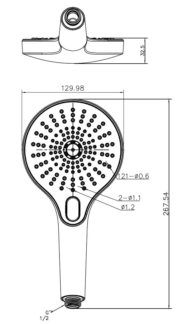 Beitz & Walz AqvaShower Handbrause 3-strahlig, , mattschwarz