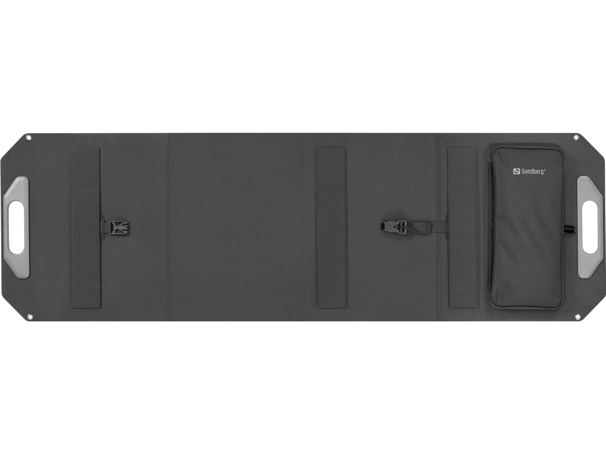 Sandberg 421-45, 100 W, Monokristallines Silizium, USB, Schwarz, USB Typ-A, USB Typ-C, 460 mm