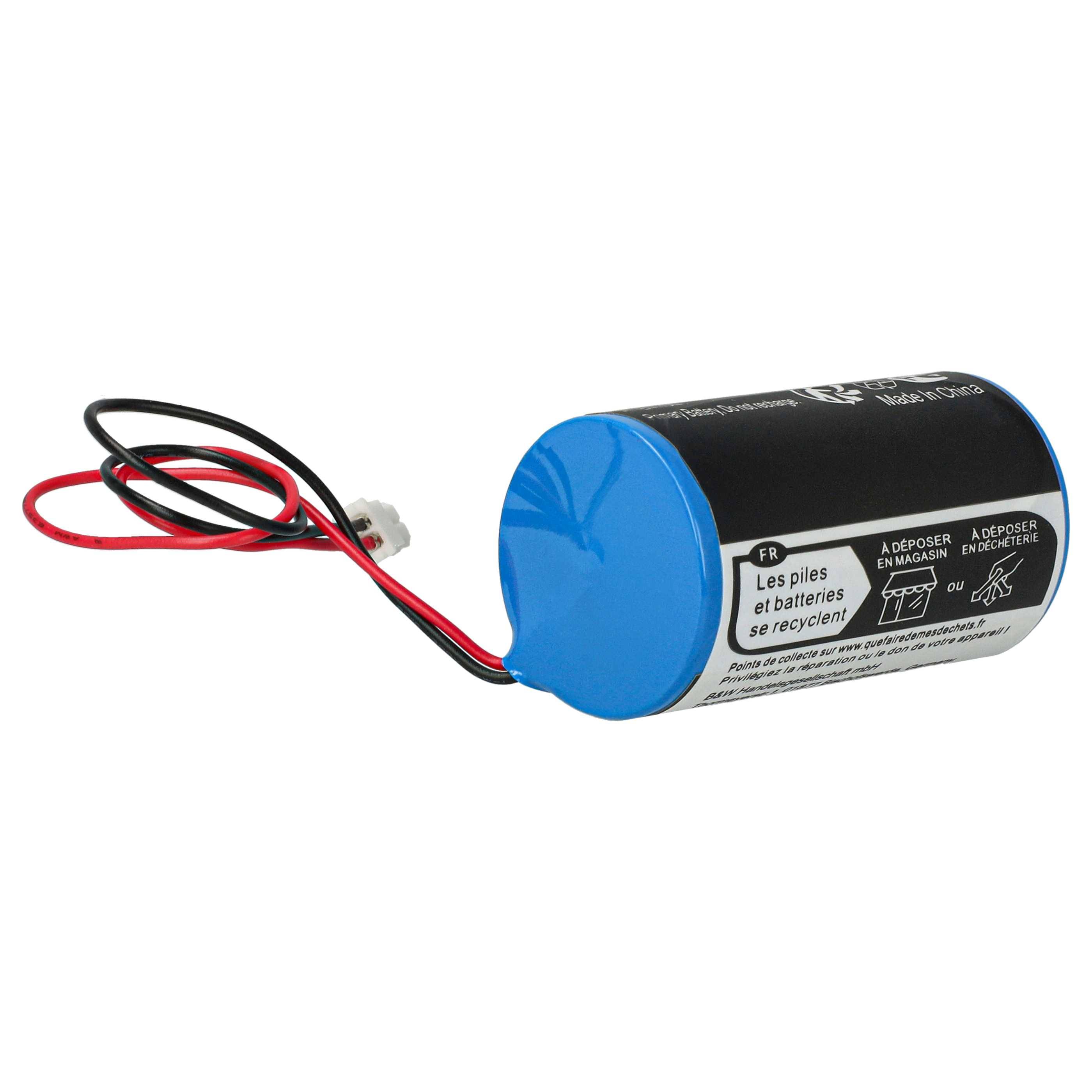 vhbw Batterie kompatibel mit Visonic SR-730, MCS-730 AC Alarmanlage, Alarmsystem, Funk-Außensirenen (19000 mAh, 3,6 V, Li-Ion)
