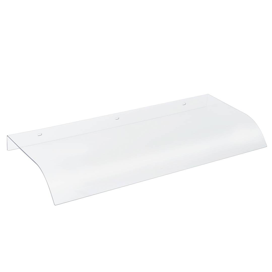 Vordach，integrierte transparente Überdachung aus PET, befestigung an der Unterkante, 40 × 80 cm