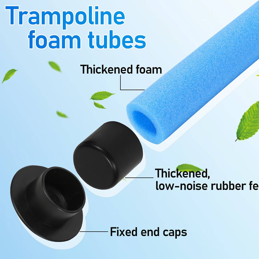 Trampolin Stangenpolster 92 cm aus Schaumstoff – Schutz für Sicherheitsstangen, Ersatz Schutzrohr, Blau