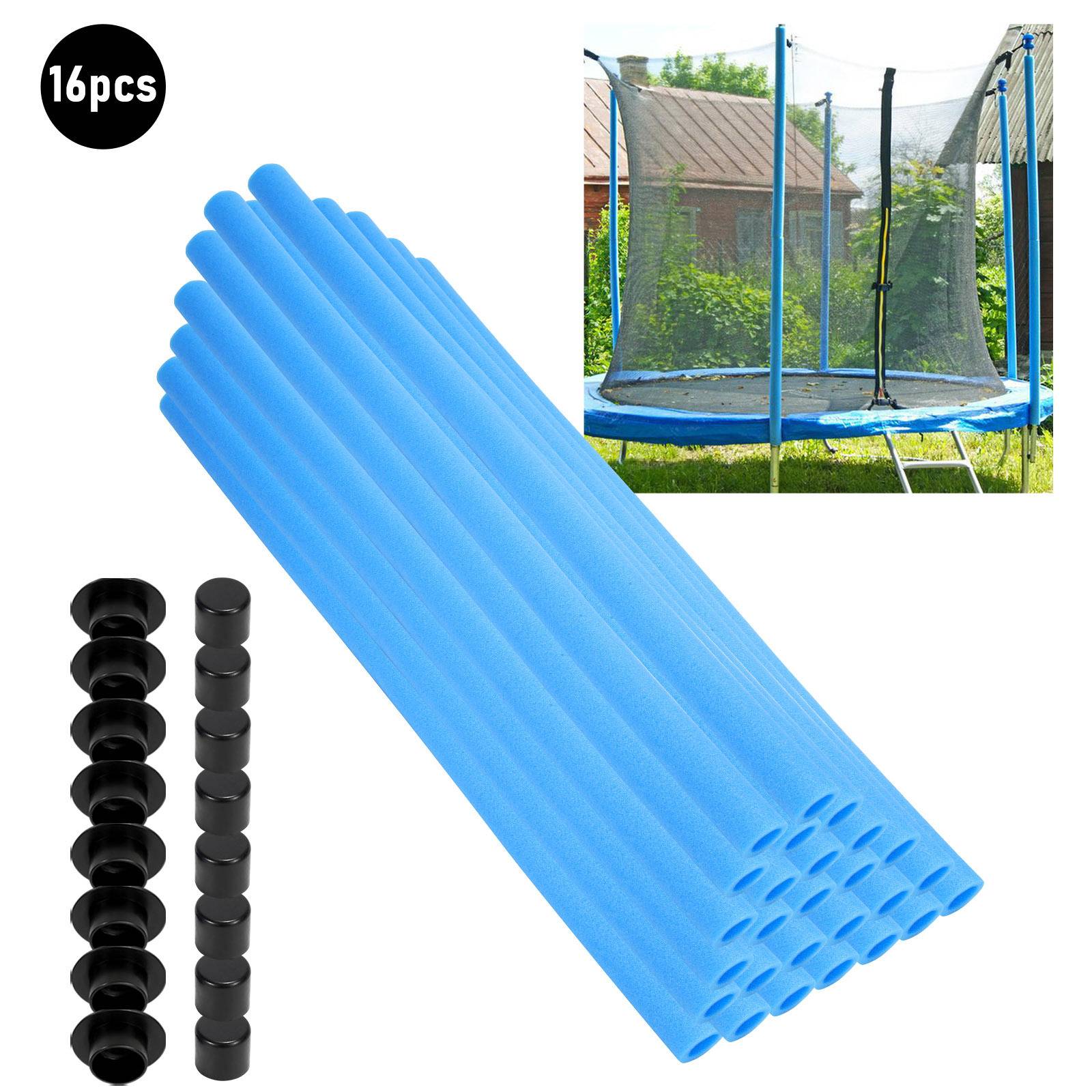 Trampolin Stangenpolster 92 cm aus Schaumstoff – Schutz für Sicherheitsstangen, Ersatz Schutzrohr, Blau