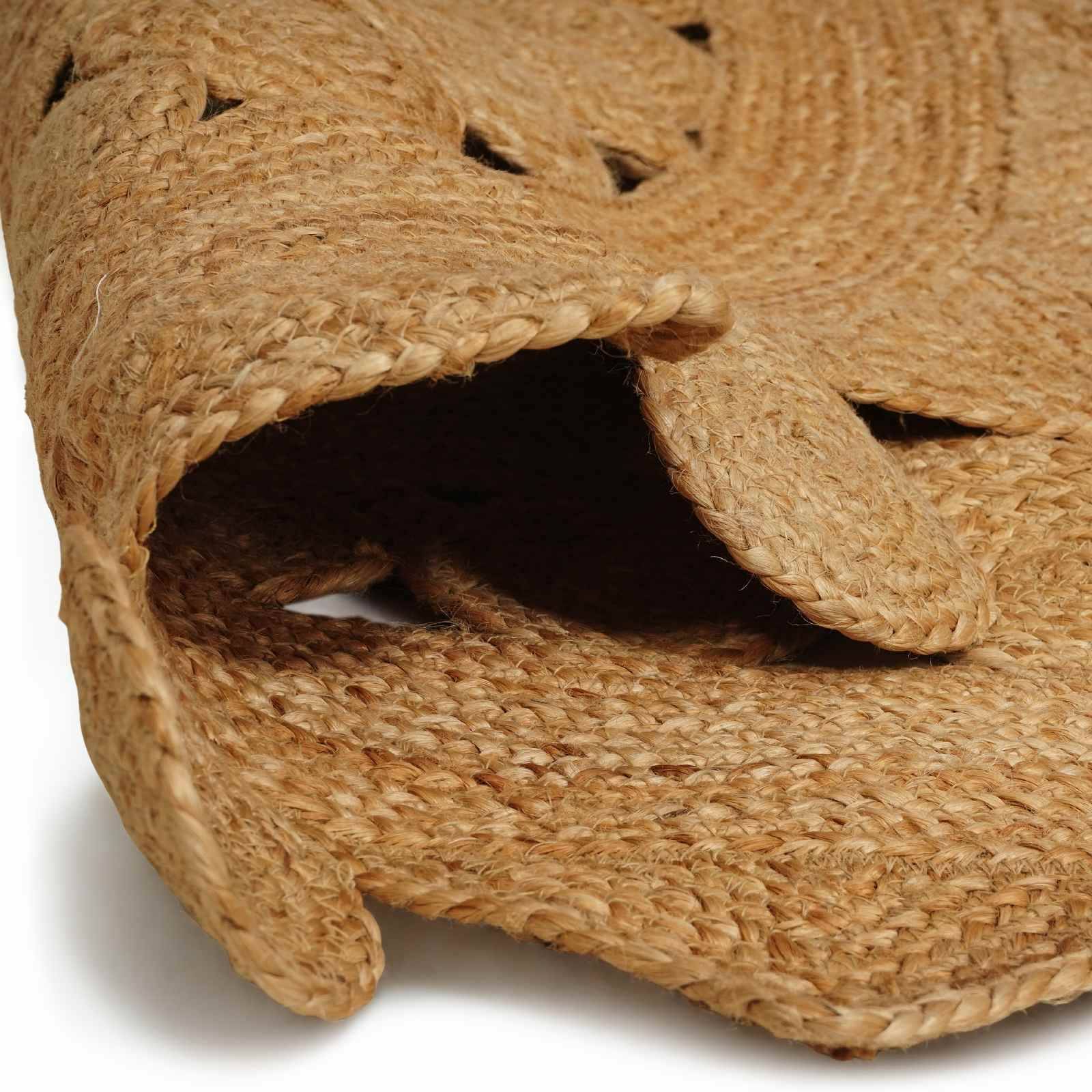 vidaXL Bereichsteppiche Rechtwinklig Braun Ø 210 cm Jute