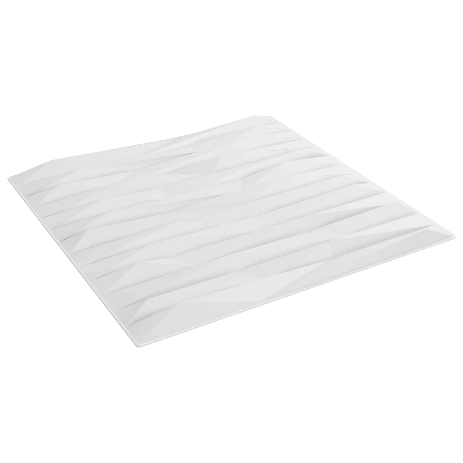 vidaXL Wandpaneele 12 pcs Weiß Stein 50 x 50 cm XPS Schaum