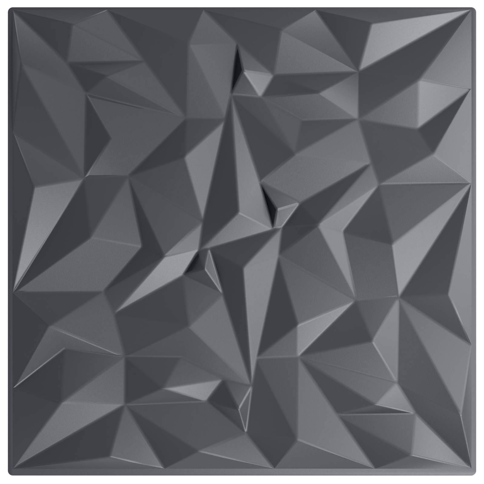 vidaXL Wandpaneele 12 pcs Amethyst Grau 50 x 50 cm XPS Schaum