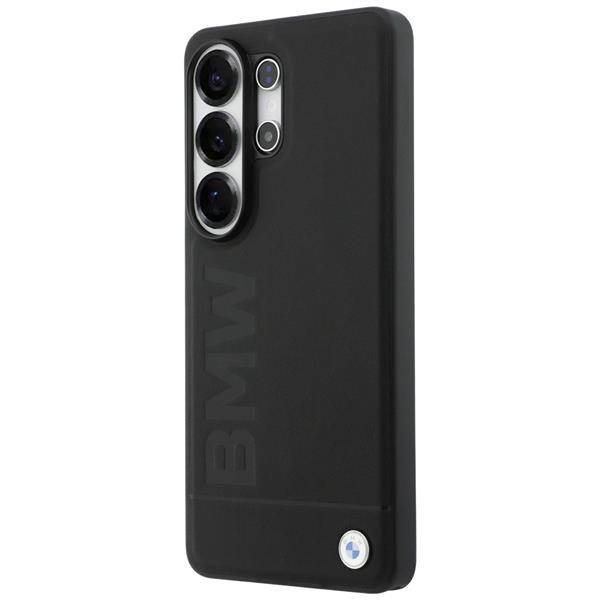 BMW Hülle Galaxy S26 Ultra Echtleder schwarz geprägt MagSafe Logo Metall