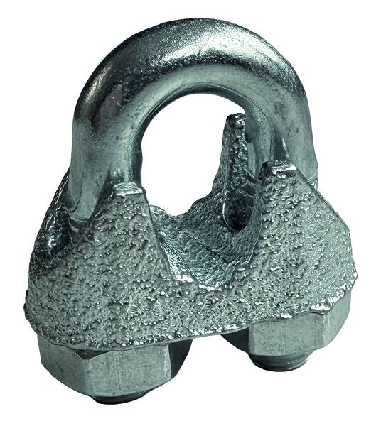 PROTEC.class Leuchten Drahtseilklemme PDSK8 8mm 5/16" Stahl verzinkt